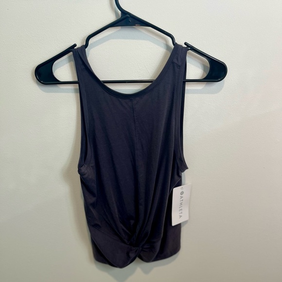Athleta Dark Gray Essence Twist Tank Size Small NWT - Picture 2 of 6
